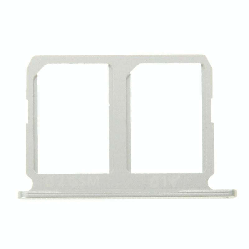 For Galaxy S6 2 SIM Card Tray (Silver)