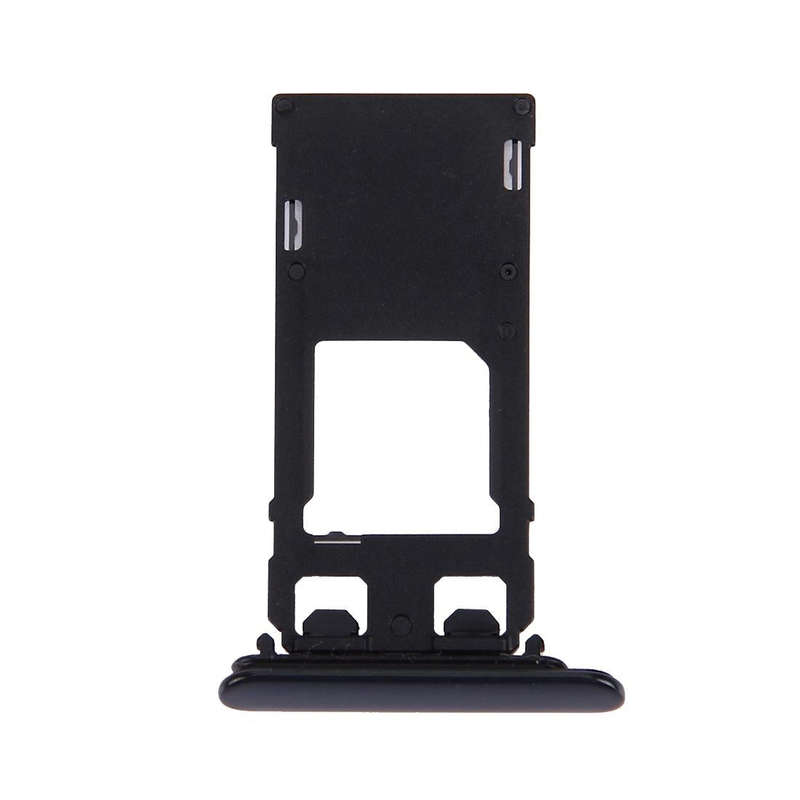 SIM Card Tray + Micro SD Card Tray for Sony Xperia XZ (Single SIM Version)(Black)