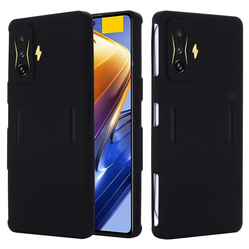 For Xiaomi Poco F4 GT / Redmi K50 Gaming Pure Color Liquid Silicone Shockproof Full Coverage Phon...
