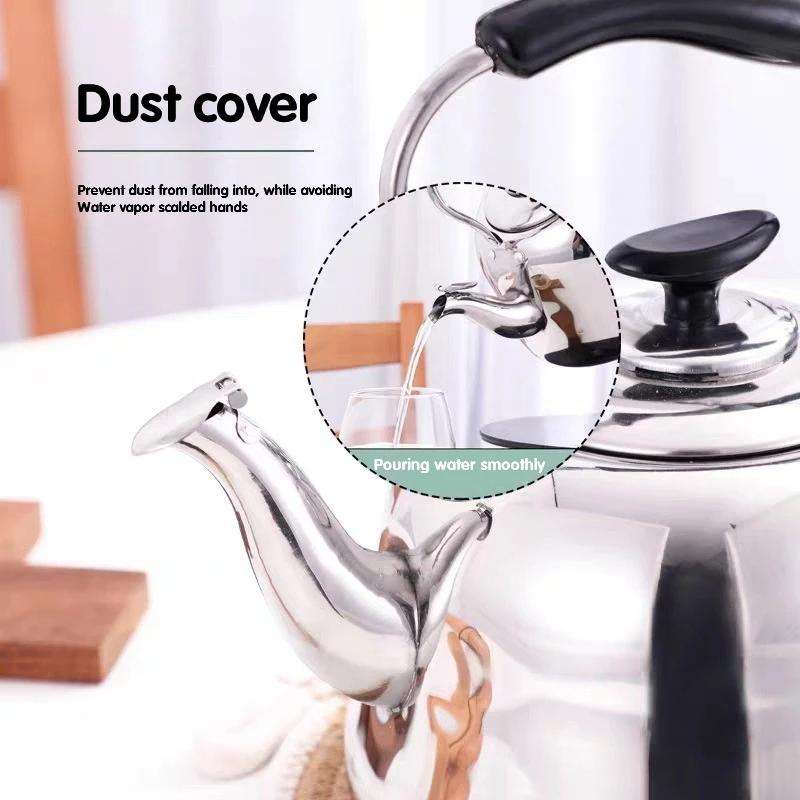 Stainless Steel Whistle Kettle for Induction Cooker Home Classical Piano Sound Singing Pot withou...