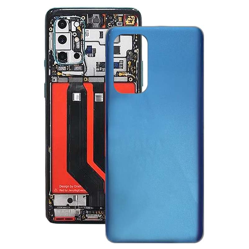 For OnePlus 9 Glass Battery Back Cover (Blue)