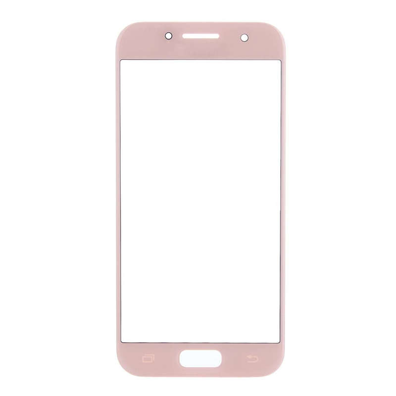 For Galaxy A7 (2017) / A720 Front Screen Outer Glass Lens (Pink)