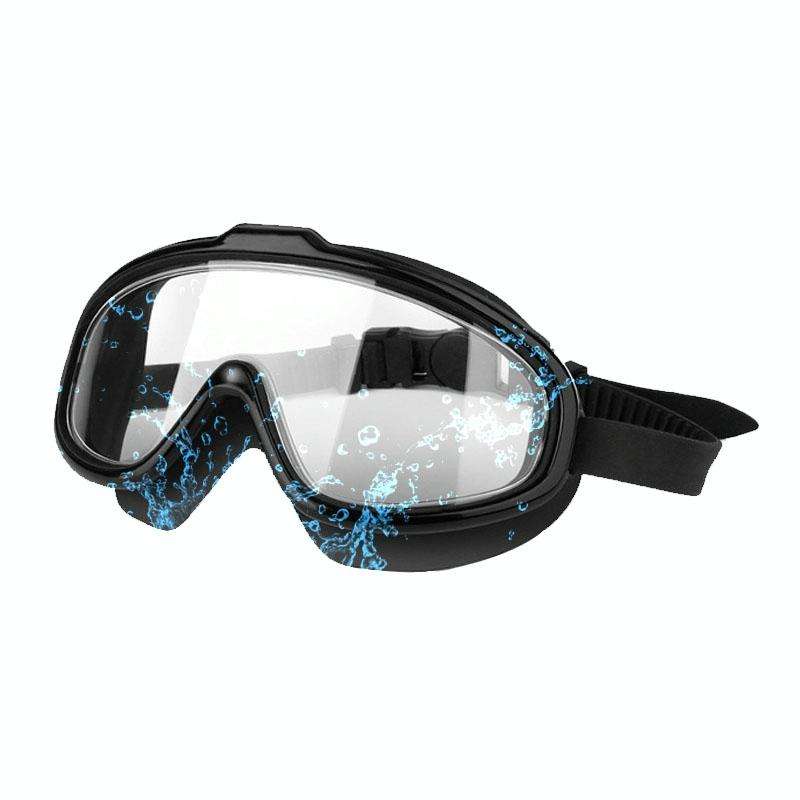 Liquid Silicone Swimming Equipment HD Anti-fog Comfortable Electroplated Swimming Goggles(Black T...