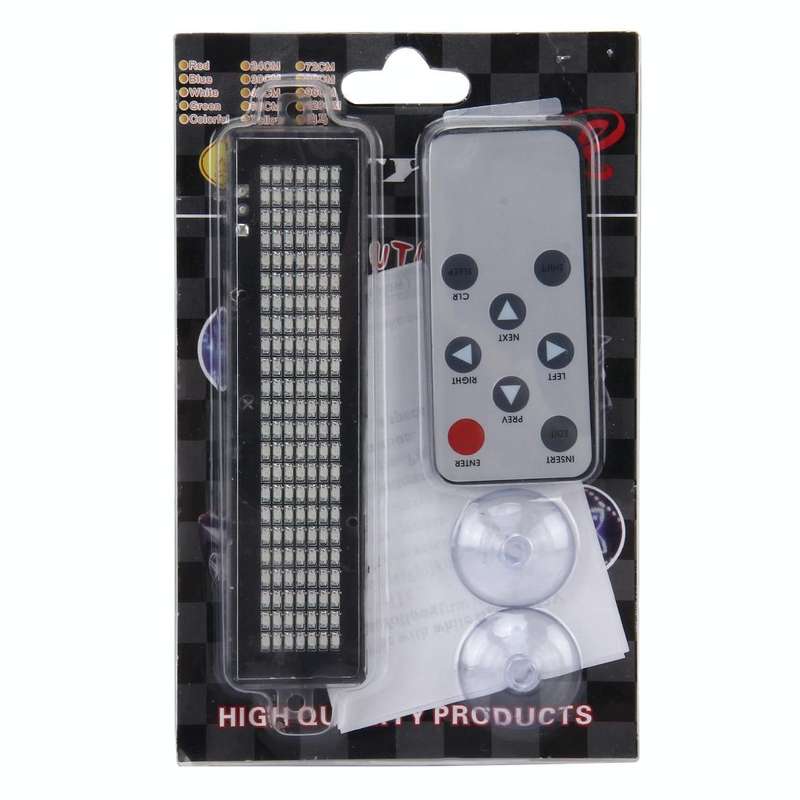 DC 12V Car LED Programmable Showcase Message Sign Scrolling Display Lighting Board with Remote Co...