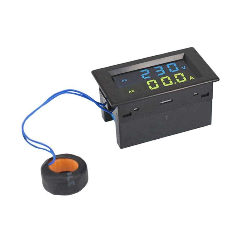 D85-2042A 110V 220V 380V 100A Digital AC Voltmeter Ammeter Current Amps Volt Meter LCD Panel Moni...