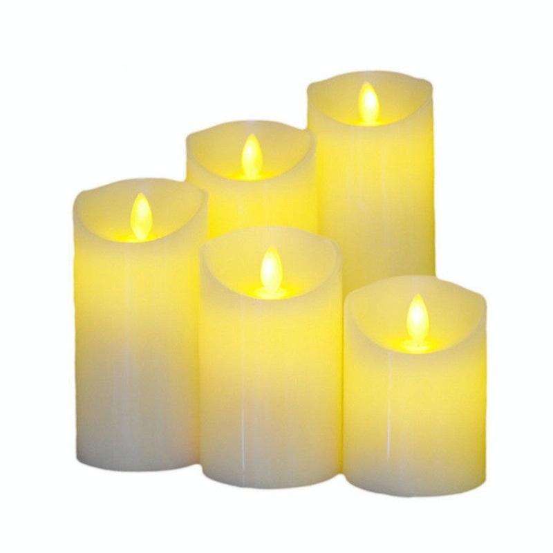 LED Electronic Candle Light Birthday Wedding Home Decoration Props Candle Holder, Battery Powered...