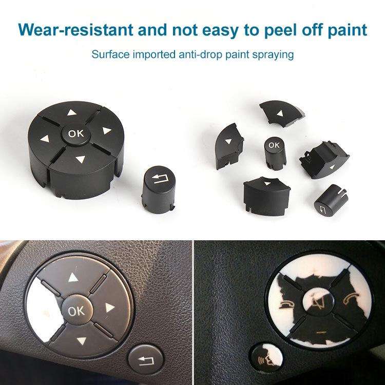 Car Right Side Steering Wheel Switch Buttons Panel for Mercedes-Benz W204 2007-2014, Left Driving...