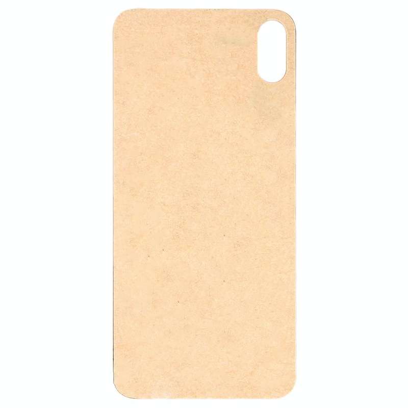 Easy Replacement Big Camera Hole Glass Back Battery Cover with Adhesive for iPhone XS(White)
