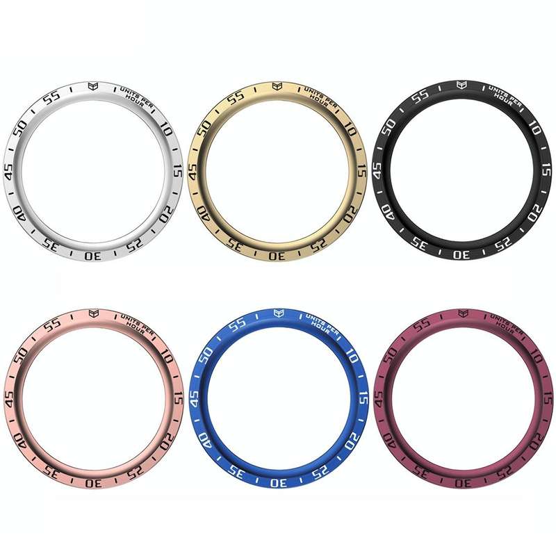 For Samsung Galaxy Watch5 Pro 45mm A Style Dial Steel Protective Frame(Silver)