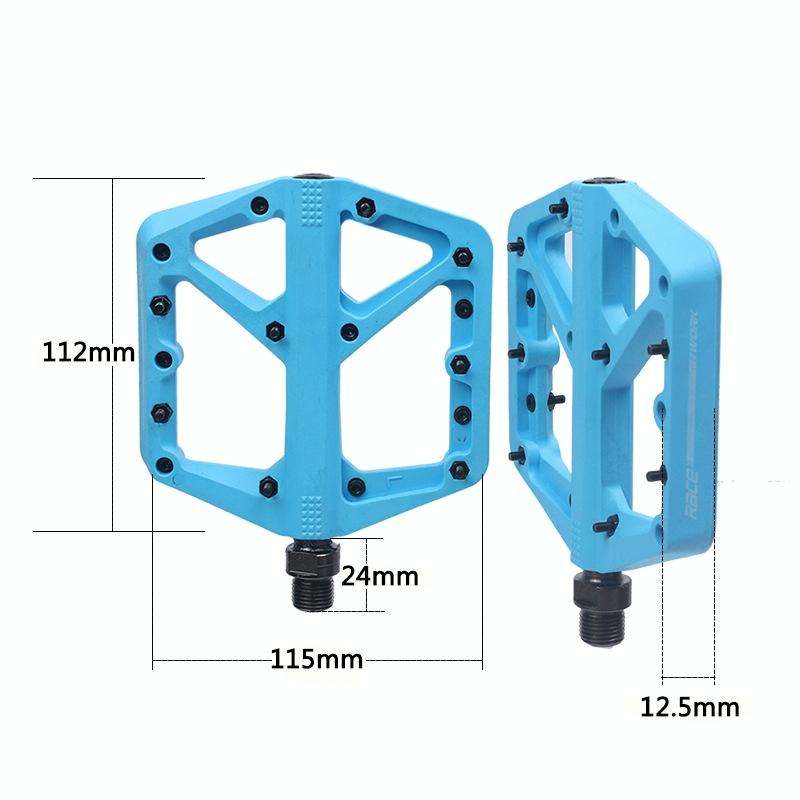 RACEWORK RK66 Mountain Bike Nylon Fiber Pedals(Green)