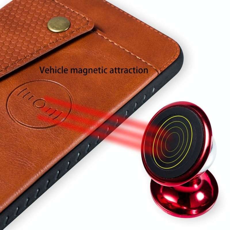 Leather Protective Case For Galaxy S8(Brown)