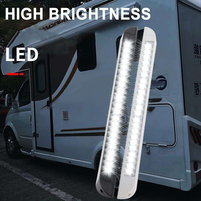 RV / Yacht Awning LED Strip Light DC12-28V with 18 LEDs Lamp Beads (White)