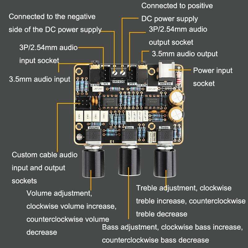 NE5532 Tuner Plate Active Filter Amplifier Board HIFI Front Module Universal Dual Operation Ampli...