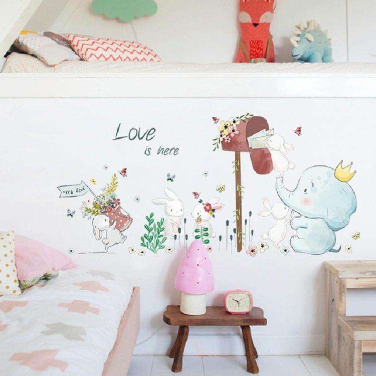 Cartoon Cute Children Room Bedside Kindergarten Layout Decorative Wall Stickers