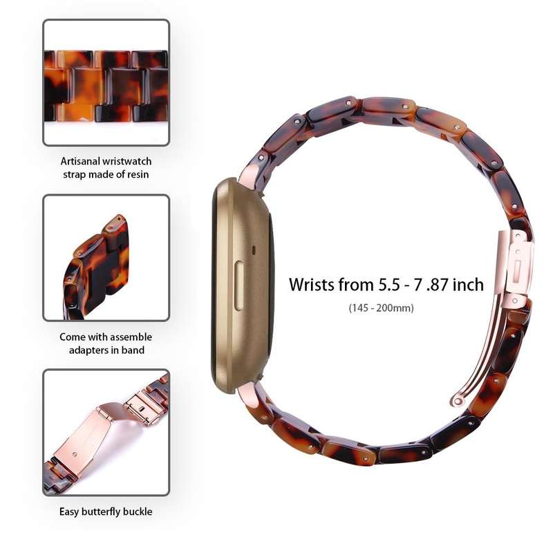 For Fitbit Versa 4 / Sense 2 Universal Resin Watch Band(Hawksbill)