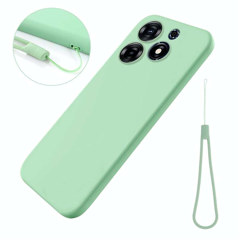 For Tecno Spark 10 Pro 4G Pure Color Liquid Silicone Shockproof Phone Case(Green)