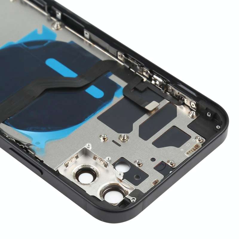 Battery Back Cover (with Side Keys & Card Tray & Power + Volume Flex Cable & Wireless Charging Mo...