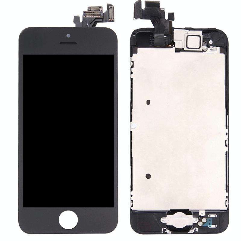 5 PCS Black + 5 PCS White TFT LCD Screen for iPhone 5 Digitizer Full Assembly with Front Camera