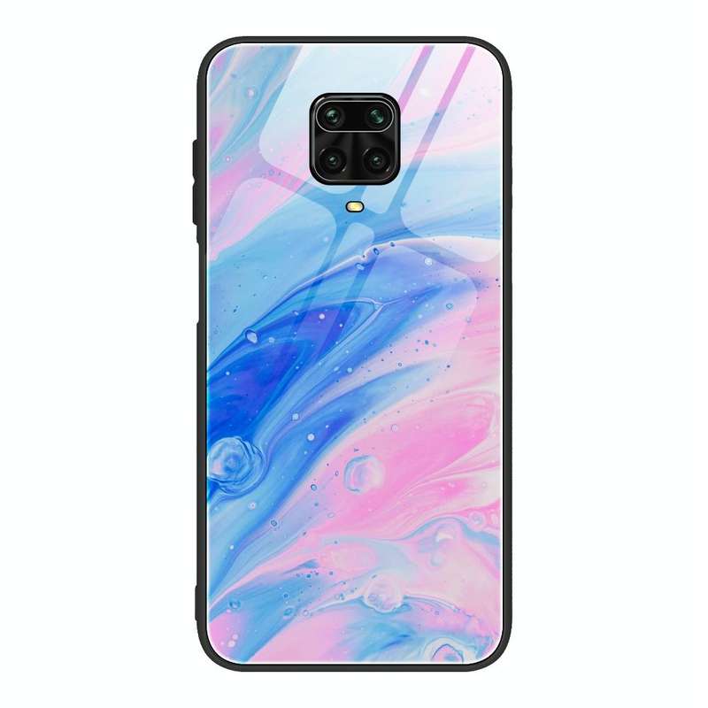 For Xiaomi Redmi Note 9S / Note 9 Pro Marble Pattern Glass Protective Case(DL05)