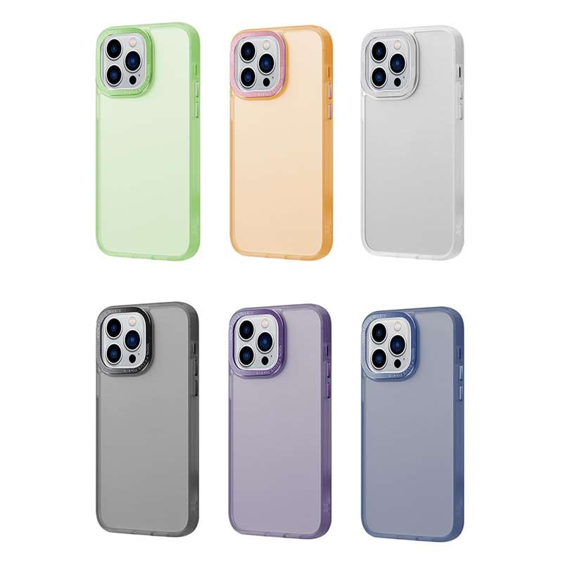 For iPhone 14 Plus Skin Feel PC Shockproof Protective Phone Case(Black)