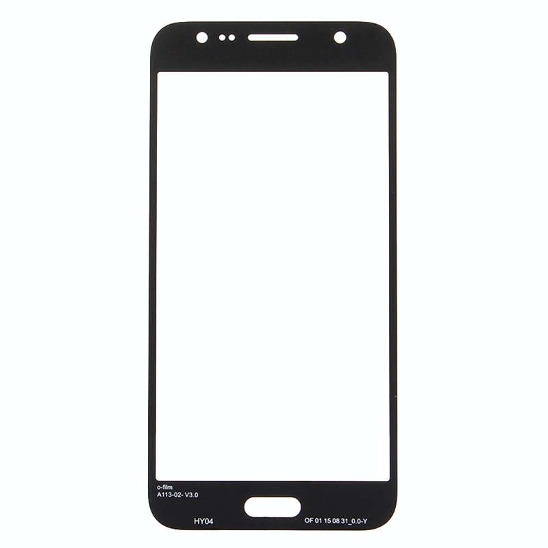 For Galaxy J5 / J500 Front Screen Outer Glass Lens (Black)
