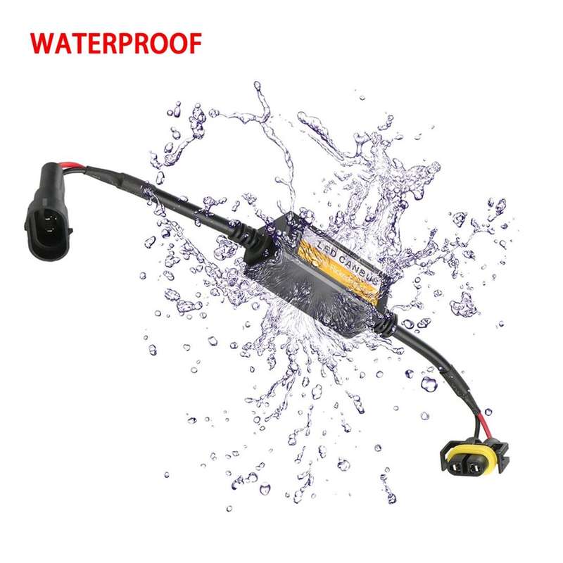 2 PCS H11/H8/H9/H16/5202 Car Auto LED Headlight Canbus Warning Error-free Decoder Adapter for DC ...