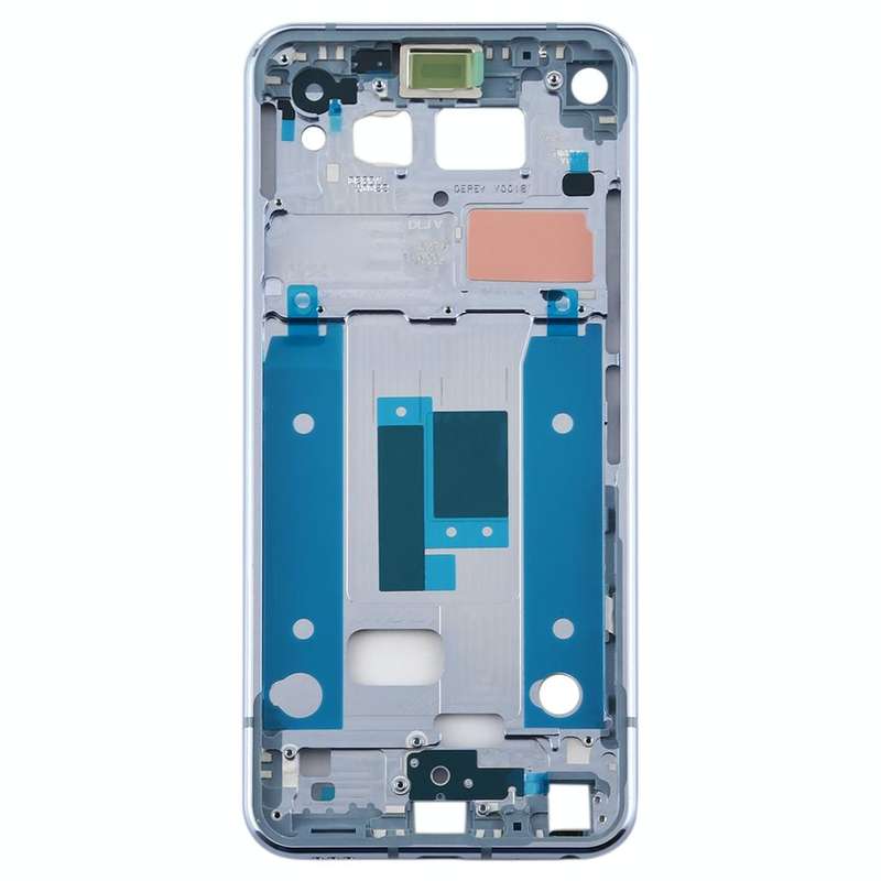 Front Housing LCD Frame Bezel Plate for LG Q70 (Baby Blue)
