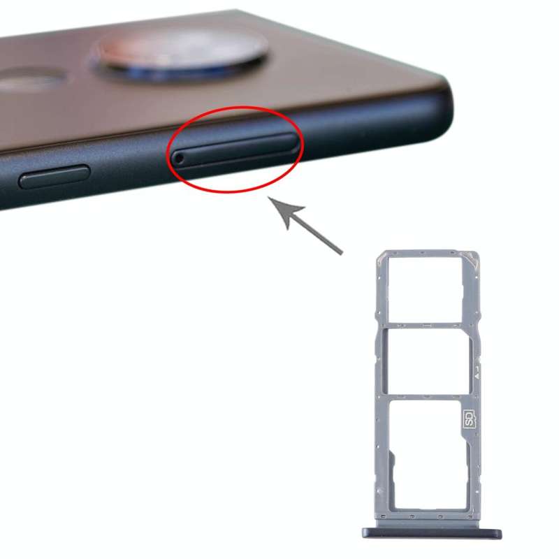 SIM Card Tray + SIM Card Tray + Micro SD Card Tray for Nokia 7.2 / 6.2 TA-1196 TA-1198 TA-1200 TA...