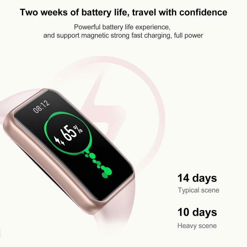 Honor Band 7, 1.47 inch AMOLED Screen, Support Heart Rate / Blood Oxygen / Sleep Monitoring(Pink)