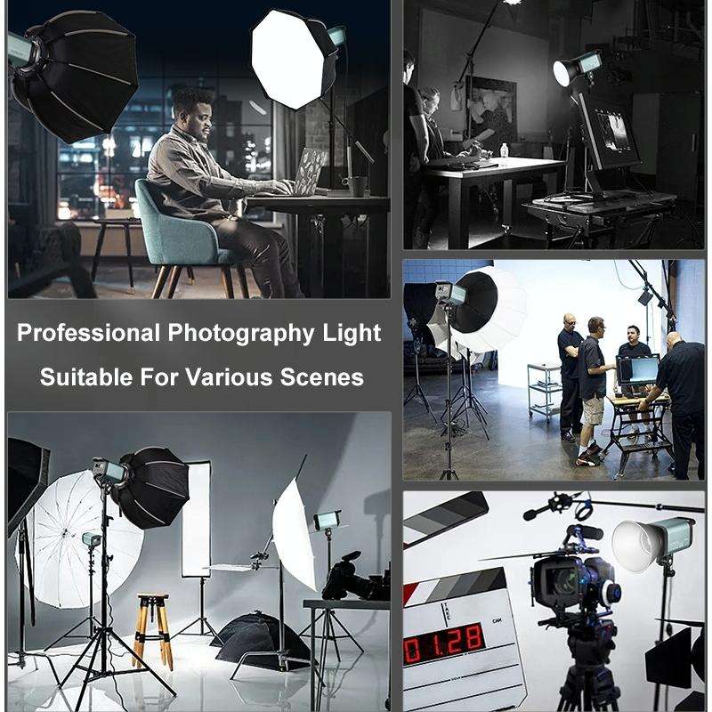 VLOGLITE P100 Professional Photography Video Fill Light 100W High Powerful Bright COB LED Light, ...