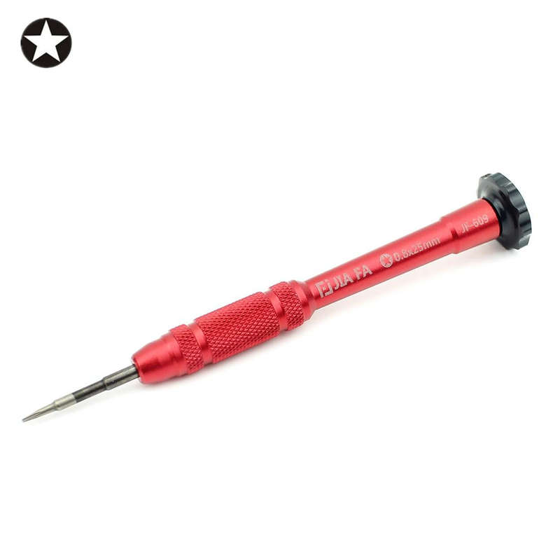 JIAFA JF-609-0.8 Pentalobe 0.8 Screwdriver for iPhone Charging Port Screws (Red)