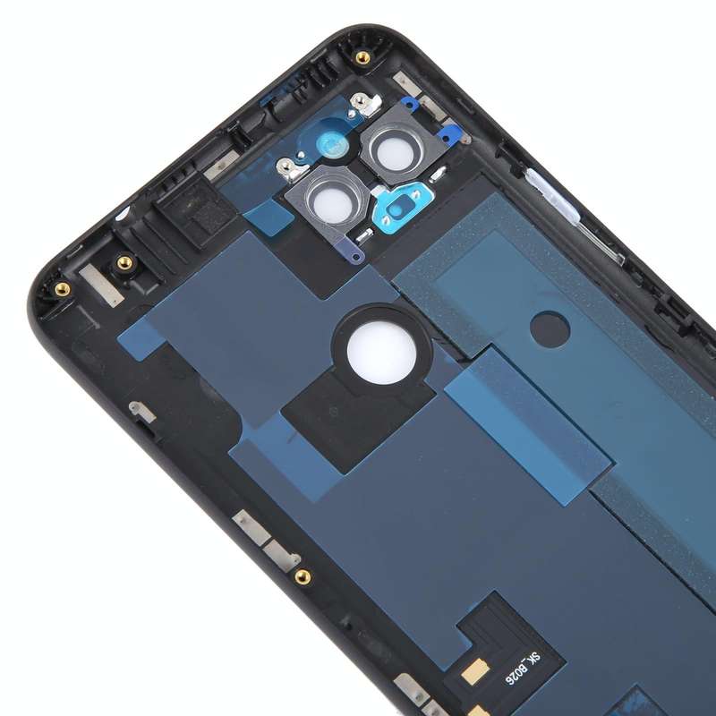 For Google Pixel 4A 5G Battery Back Cover with Camera Lens Cover(Black)