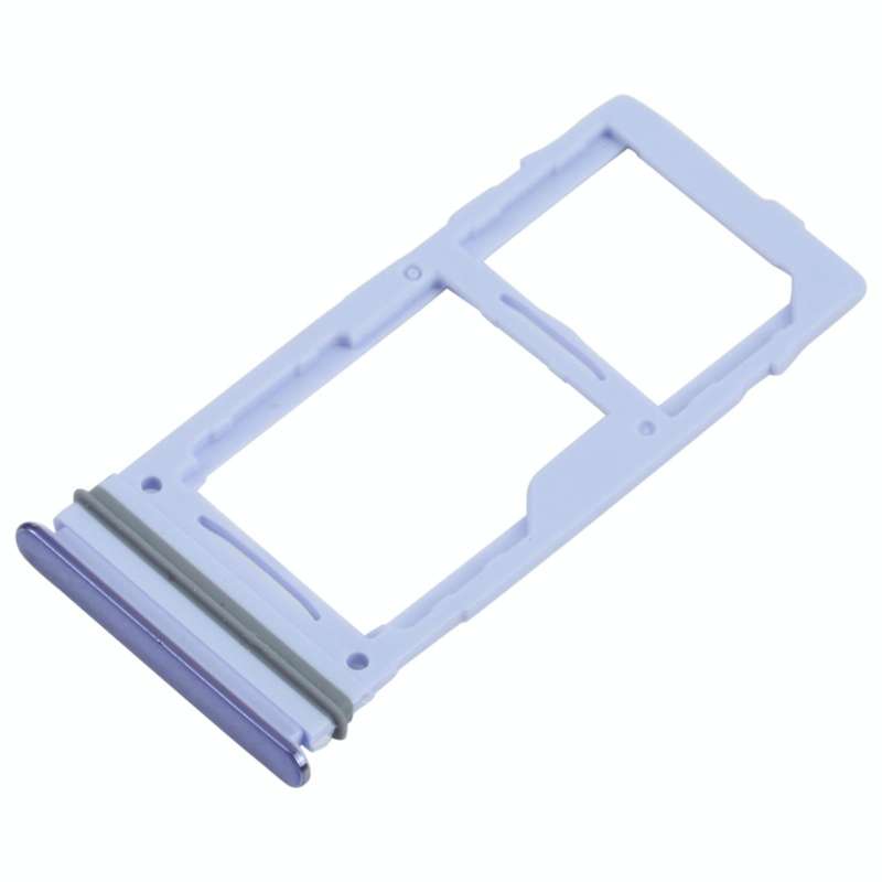 For Samsung Galaxy A52S 5G SM-A528 SIM Card Tray + SIM Card Tray / Micro SD Card Tray (Purple)