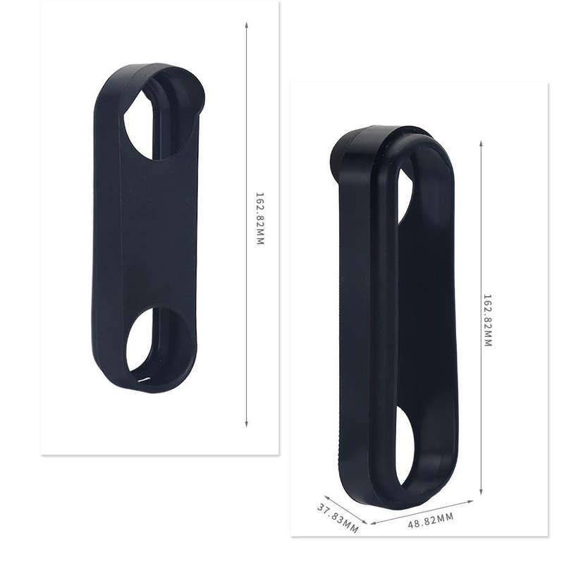 Doorbell Silicone Protective Cover for Google NEST HelloDoorbell Battery Version(Black)
