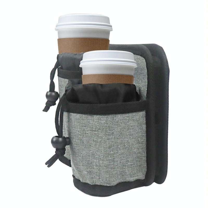Luggage Travel Cup Holder Travel Beverage Storage Rack(Gray)