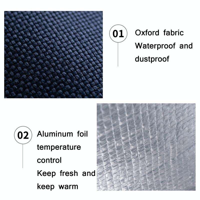 Thickened Aluminum Foil Insulation Lunch Box Bag Waterproof Portable Meal Bag, Specification: 20x...