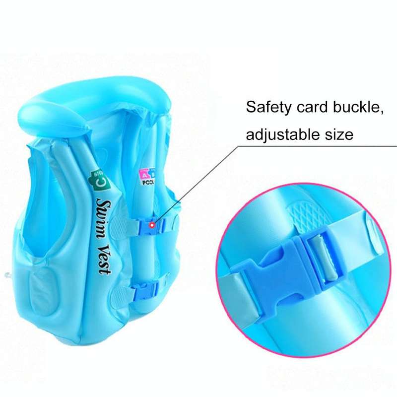 2 PCS B Code Float Inflatable Life Jacket Swimsuit, Size: Medium, Random Color Delivery