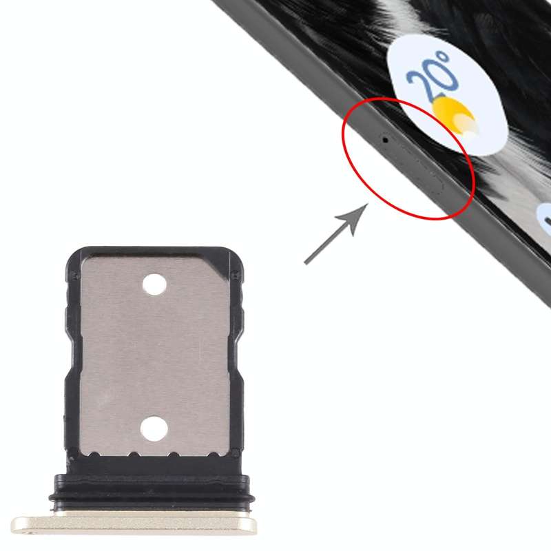 For Google Pixel 7 Original SIM Card Tray with SIM Pin (Gold)