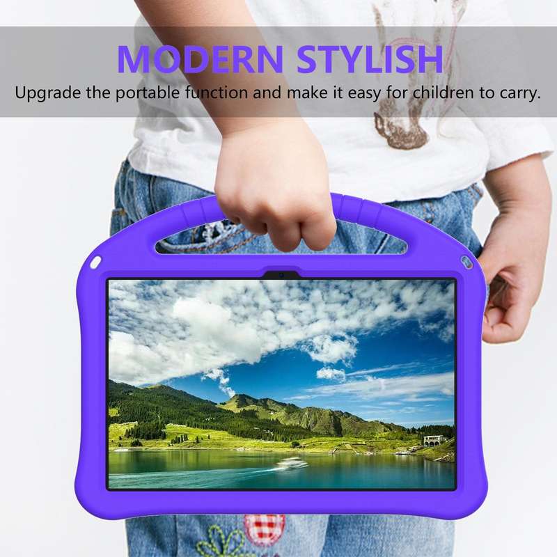 For Honor Pad X9 EVA Shockproof Tablet Case with Holder(Purple)