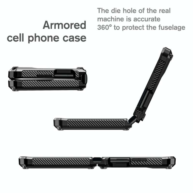 For Motorola Razr 2022 All-inclusive Shockproof Folding Phone Case(Black)