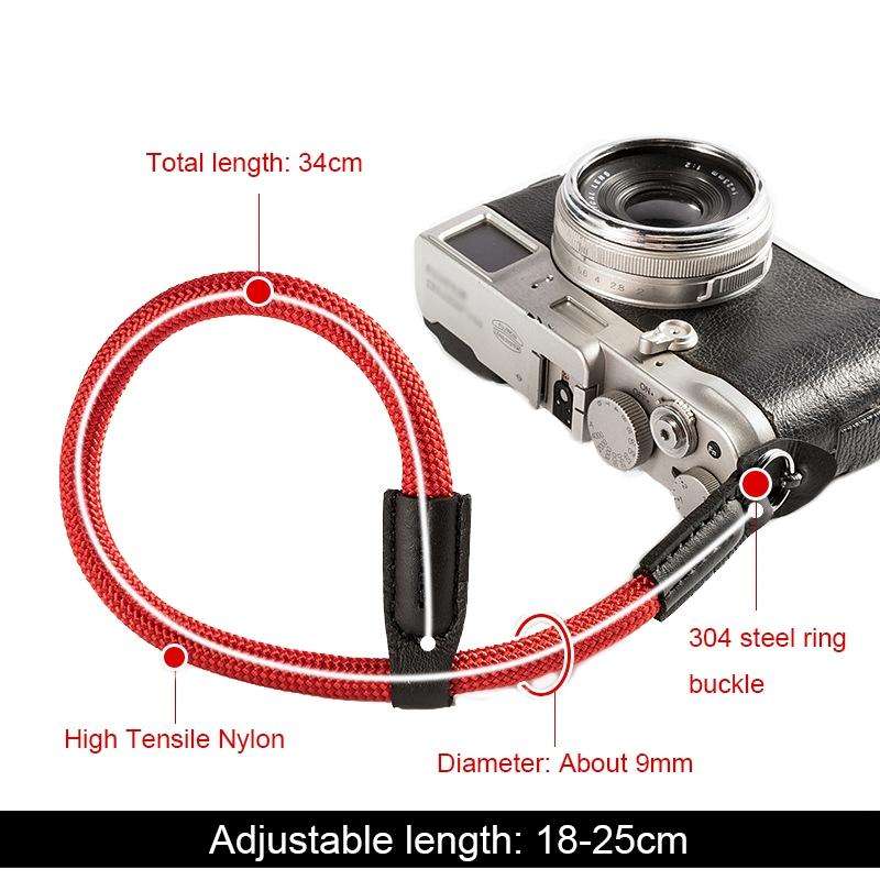 Climbing Rope Camera Wrist Strap SLR Camera Wear-resistant Bracelet(Green)