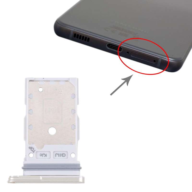 For Samsung Galaxy S21 FE 5G SM-G990B Original SIM Card Tray + SIM Card Tray (Green)