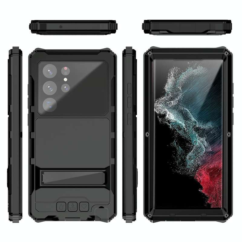 For Samsung Galaxy S22 Ultra 5G R-JUST RJ-56 3rd Gen Life Waterproof Dustproof Shockproof Phone C...