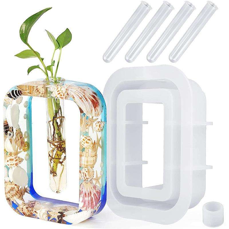 DIY Vase Epoxy Mould Simple Vase Make Tool, Specification: Rectangle