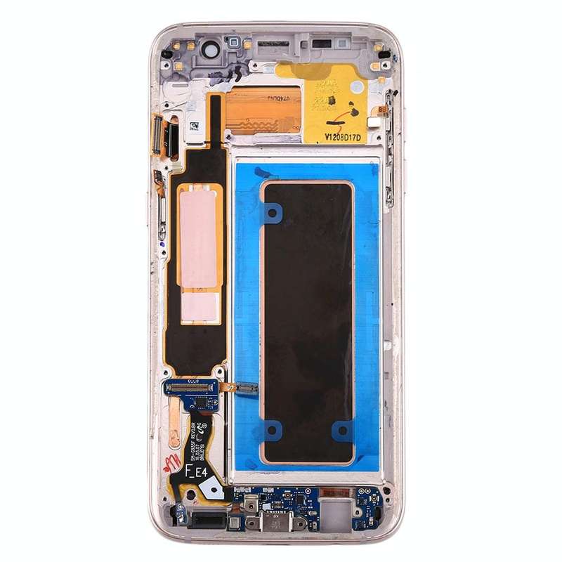 Original LCD Screen and Digitizer Full Assembly with Frame & Charging Port Board & Volume Button ...