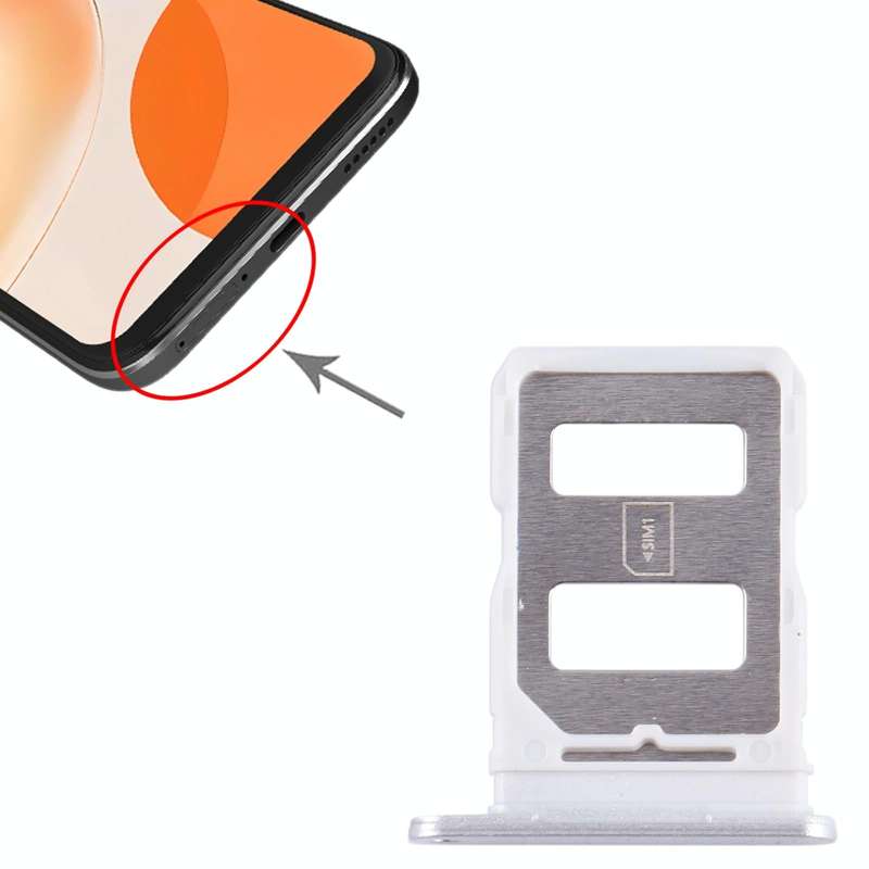 For Huawei Enjoy 60X SIM Card Tray (Silver)