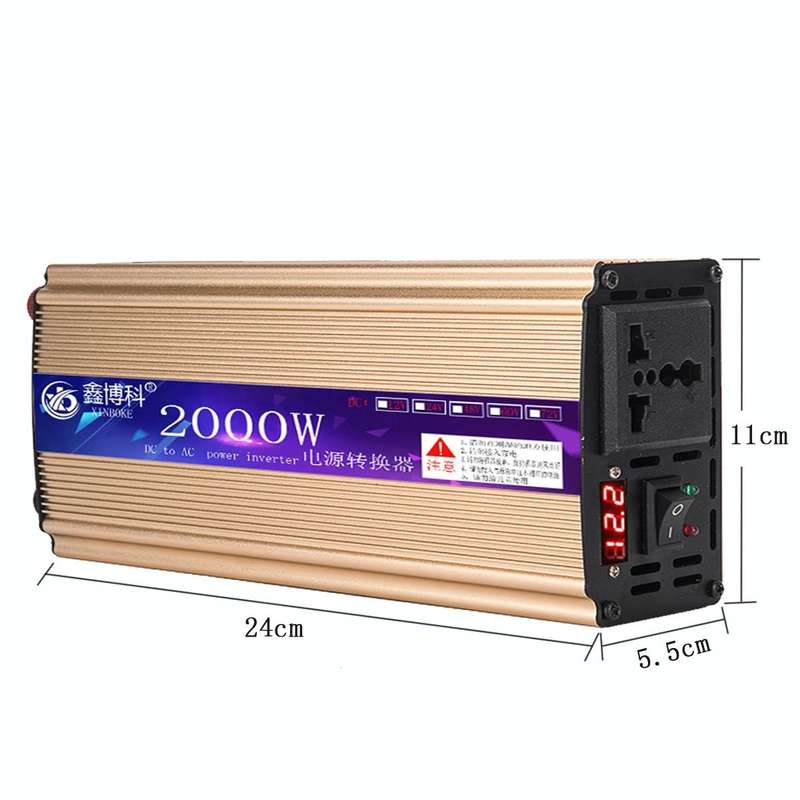 XINBOKE 2000W Ruling String Wave Car Inverter Solar Photovoltaic Inverter 48V To 220V