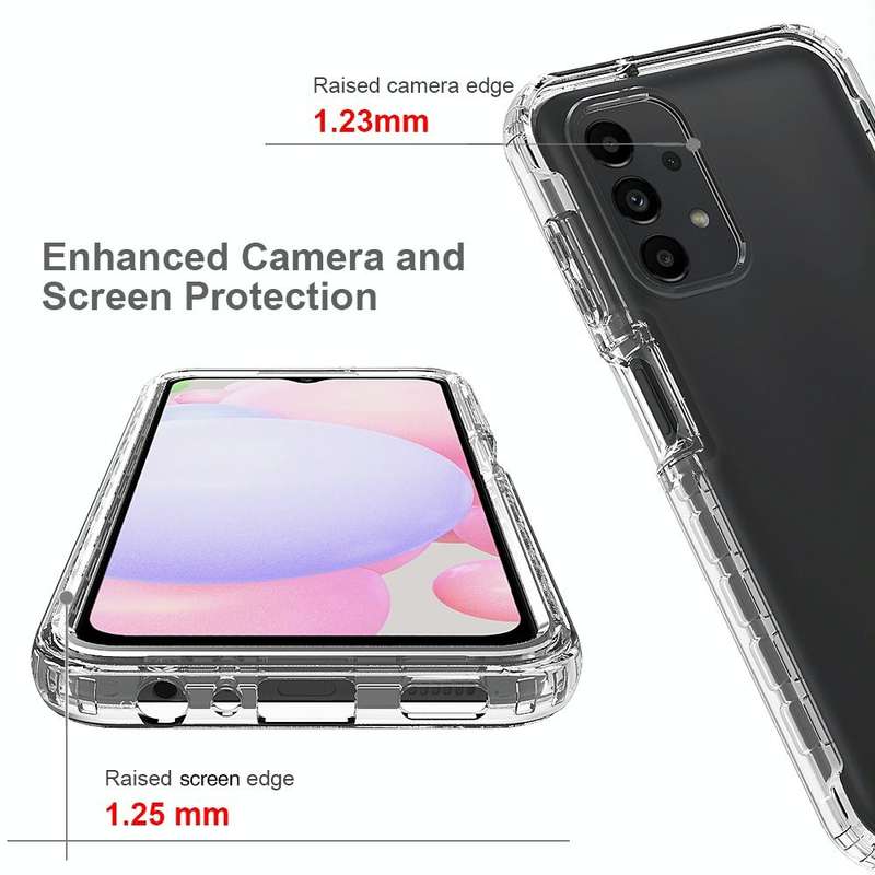 For Samsung Galaxy A13 4G Full Body Shockproof Clear Gradient Phone Case(Blue)