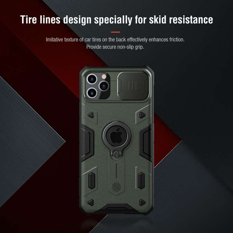 For iPhone 11 Pro Max NILLKIN Shockproof CamShield Armor Protective Case with Invisible Ring Hold...