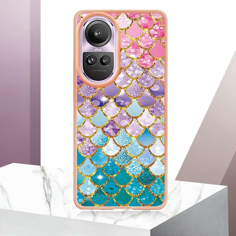 For OPPO Reno10 Pro 5G Global Electroplating IMD TPU Phone Case(Colorful Scales)